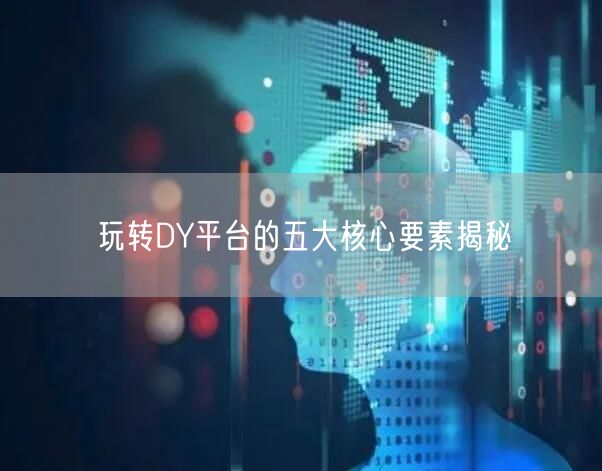 玩转DY平台的五大核心要素揭秘