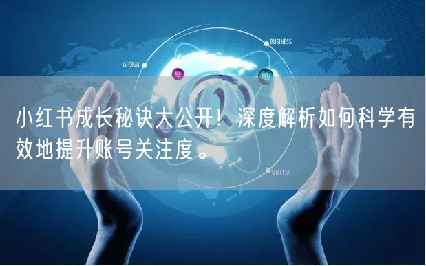 小红书成长秘诀大公开！深度解析如何科学有效地提升账号关注度。