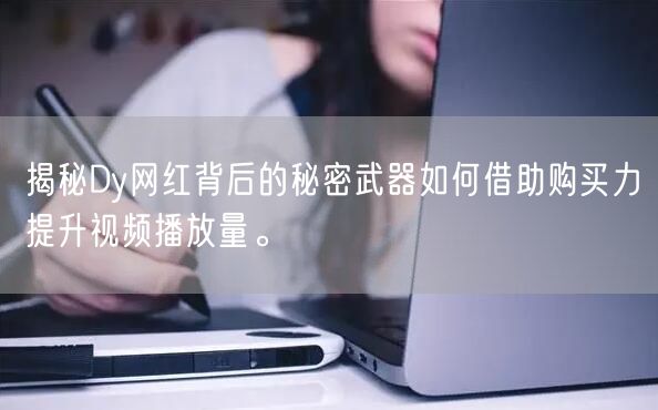 揭秘Dy网红背后的秘密武器如何借助购买力提升视频播放量。