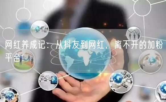 网红养成记：从抖友到网红，离不开的加粉平台！